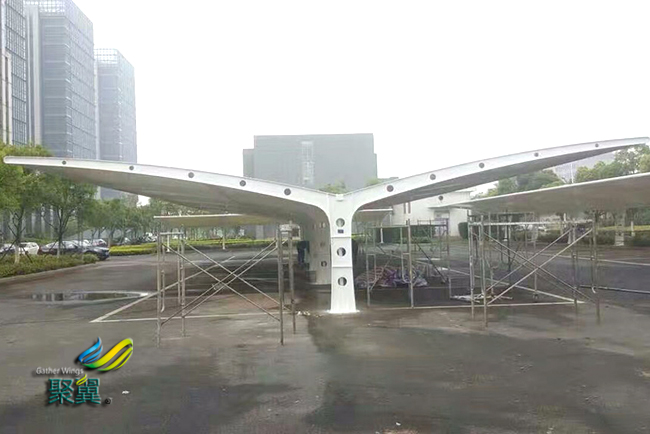 膜结构车棚膜面安装注意要点